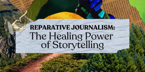 Screenshot of video from Reparative Journalism: The Healing Power of Storytelling