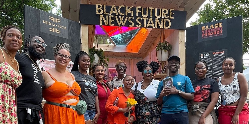 Black Future Newsstand event in Harlem